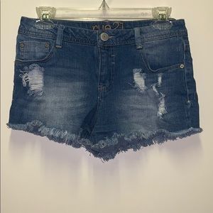 RUE 21 Distressed Regular Wash Jean Shorts